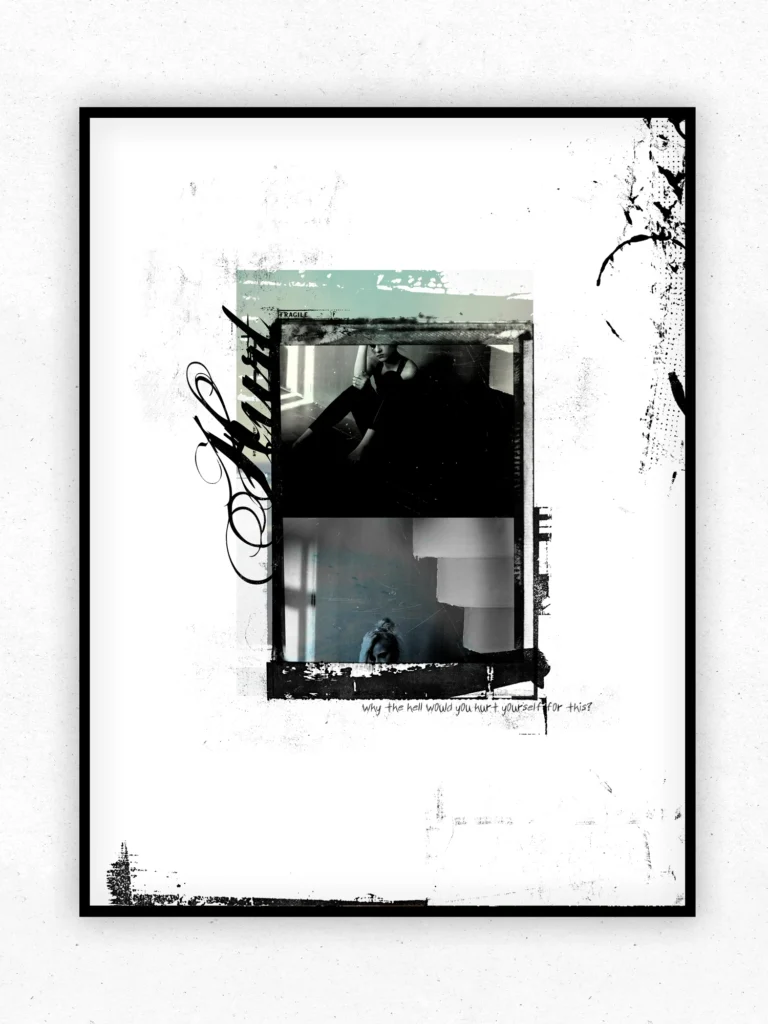 Hurt - Digital Collage by Josh Dunaway